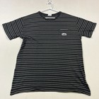 Stussy T Shirt Short Sleeve Cotton Crew Neck Black Tee Mens Large L