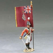 COKM-0523 - Coldstream Guards Officer with Kings Colour NA126 - Napoleonic