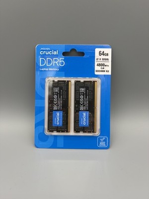 Crucial 64 GB DDR5 Kit 2x32GB CL40 SO-DIMM (CT2K32G48C40S5)