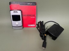 Motorola Razr V3m Verizon 4807 SJUG3695AB Silver Vintage Flip Cell Phone USED