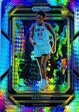 Sika Kone RC 2023 WNBA Prizm Hyper Silver Prizms Refractor Holo Rookie Card #10