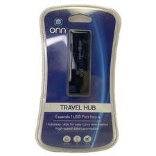 ONN Travel USB 2.0 Hub   681131542265   New   Compact  Portable