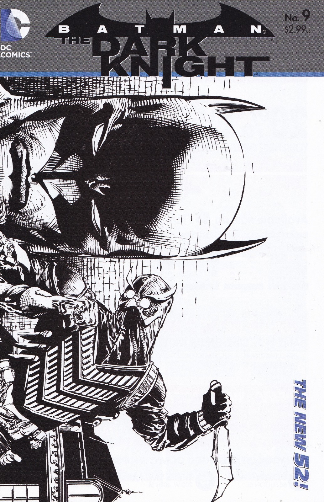 BATMAN The Dark Knight #9 - New 52 - David Finch SKETCH Cover 1:25