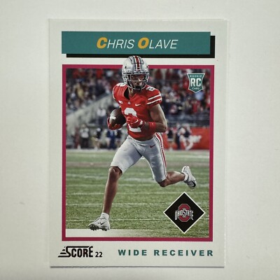 Chris Olave 2022 Score 1992 Throwback Rookie Card TB10 RC Ohio State Buckeyes