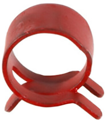 AMZ Clips And Fasteners 100  1/2'' Spring Action Hose Clamps Red