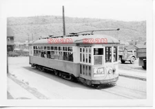 3J918 RP 1940s/50s JOHNSTOWN TRACTION CO RAILWAY CAR #352 END OF OAKHURST LINE