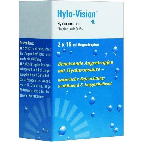 OMNIVISION GMBH HYLO-VISION HD Augentropfen 2X15ml PZN 4411148