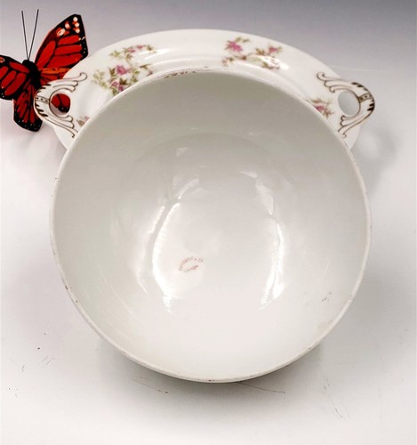 Haviland Schleiger 1132 Piatto da Burro con Coperchio di Rose Rosa con Piatto Ventilato - Foto 7 di 18