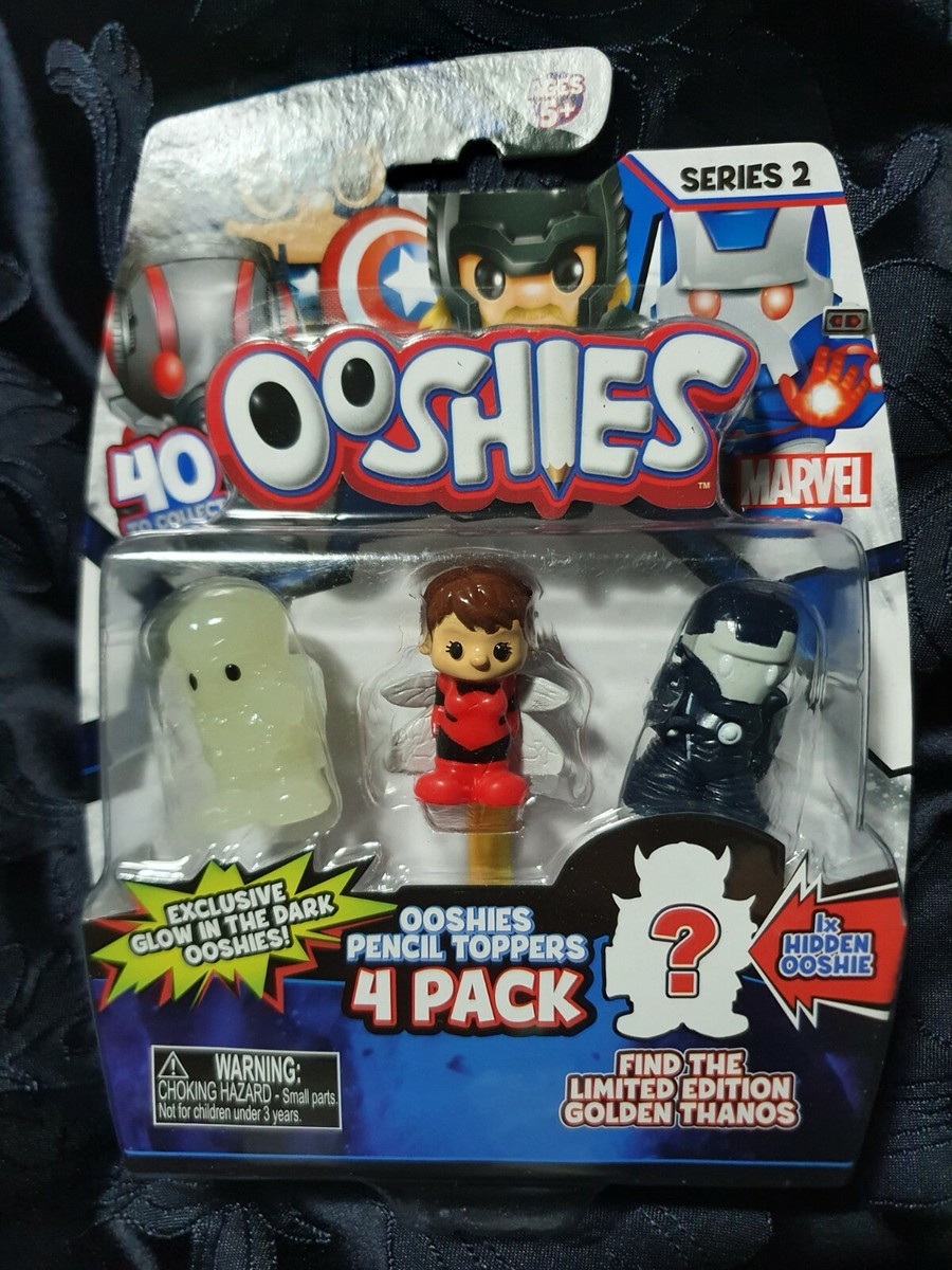 NEW MARVEL OOSHIES SERIES 2, PACK BNIB, GLOW IN DARK X HIDDEN