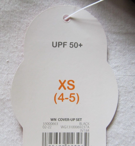 Wonder Nation 1 Piece Swimsuit & Cover Up Set UPF 50+ Girls Size X Small 4-5 NWT - Picture 9 of 9