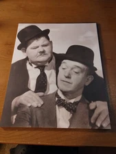 Laurel And Hardy Vintage 11x14 Sepia Photograph on Matte Finish Paper