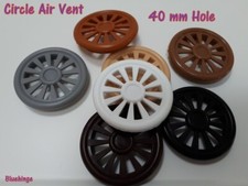 Round Air Vent Grille 40 mm Diameter Soffit Furniture Ventilation Cover