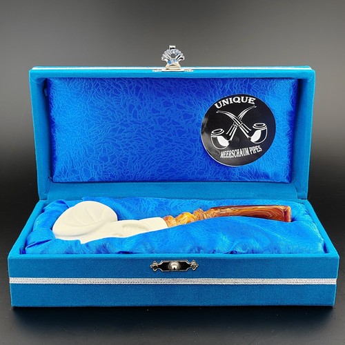 Elephant Meerschaum Pipe,With Case,Block Meerschaum Pipe,Unique Meerschaum Pipes - Picture 10 of 10