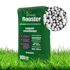 10kg Rasendünger Anti-Moos Grün Booster gesunder Rasen Stickstoff Turbo Granulat