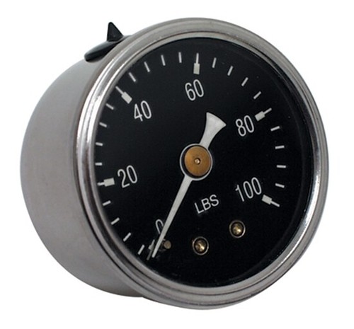 100 PSI Oil Pressure Gauge & Fitting Kit for Harley Big Twin EVO MU 85131/88004 - Picture 3 of 3