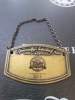 Jack Daniels Single Barrel Select Tower Wines And Spirits Metal Bottle Neck Tag