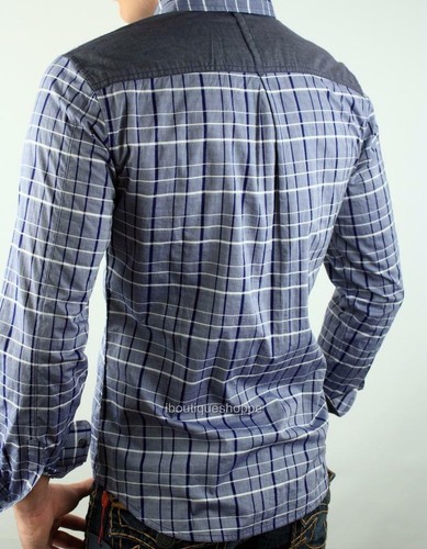 Armani Exchange A|X Contrast Pocket Slim Fit Plaid Shirt NWT - Picture 2 of 3