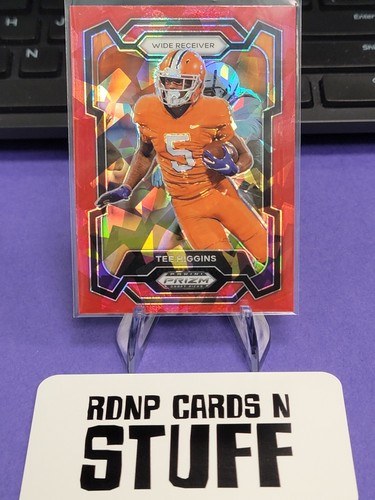 Tee Higgins 2024 Panini Prizm Draft Picks - # 24 Red Cracked Ice  - Bild 1 von 2