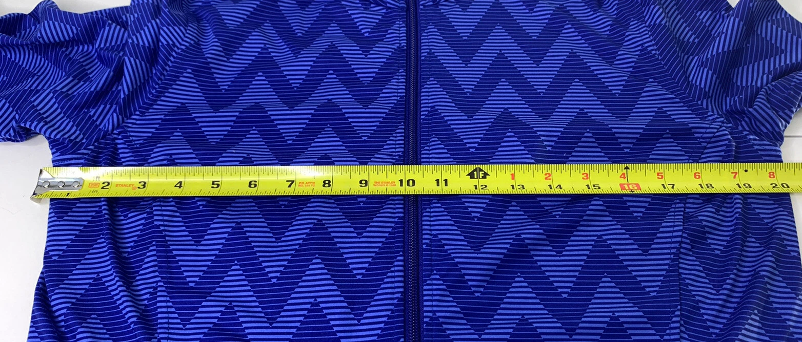 merrell lauley full zip chevron print lapis jacket