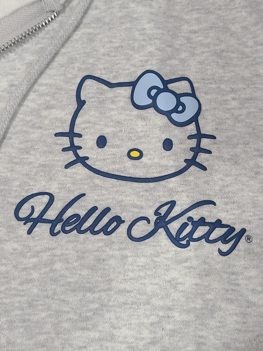 ANGEL HELLO KITTY SWEAT フーディー Faux Fur Angel Hello Kitty Hoodie NWT Forever 21 x | Depop