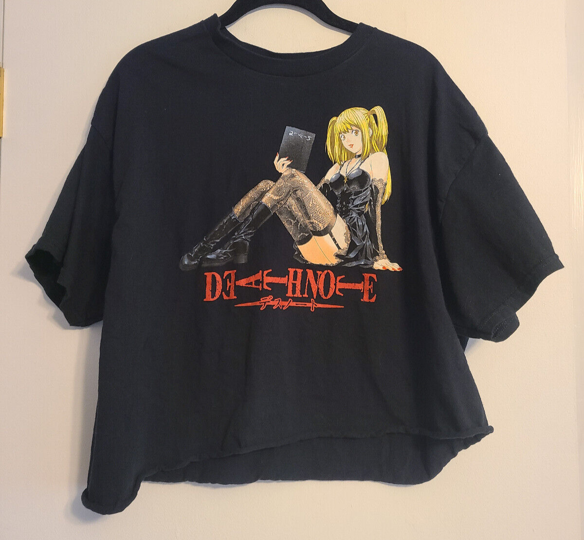 Death Note Graphic T Shirt Black Misa Amane Death Note Size XL 