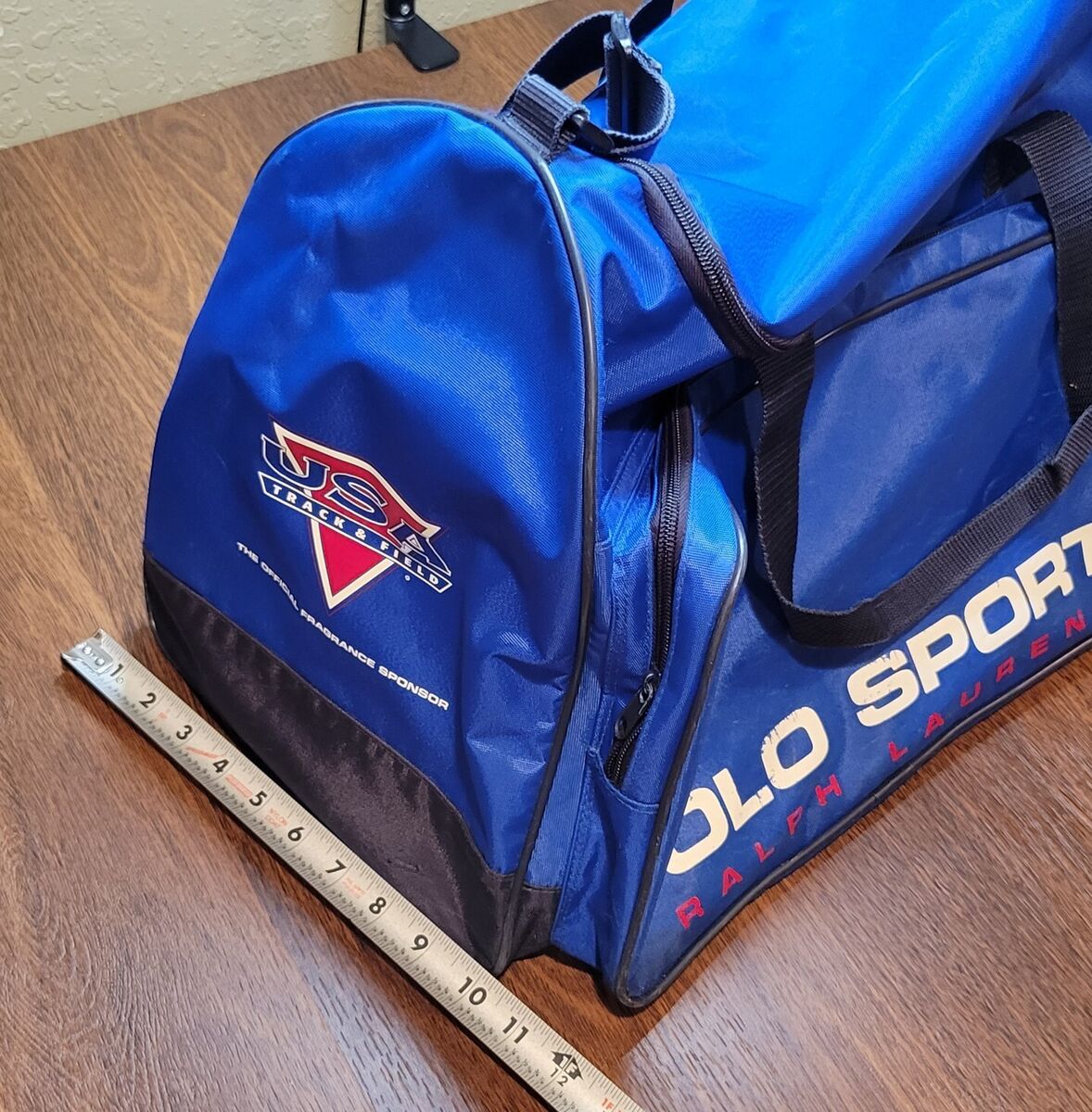Vintage 90s Polo Sport Ralph Lauren Blue Nylon Duffle Gym Vintage 90s Polo Sport Ralph Lauren Blue Nylon Duffle Gym