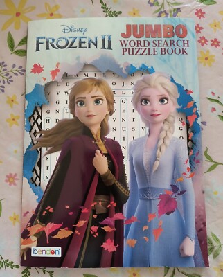 Disney Frozen II Elsa & Anna Jumbo Word Search Puzzle Coloring