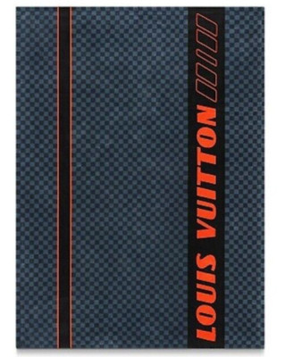 Louis Vuitton Drap Bain Damier Cobalt Race Blue Classic Logo Bath Beach Towel