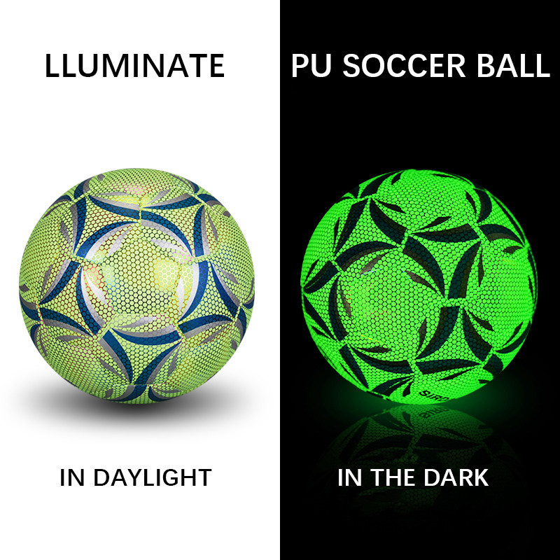 NIGHTATCH Ballon de football phosphorescent – Ballon de football
