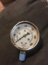 Pressure Gauge 300Psi, 100kPa (b53)