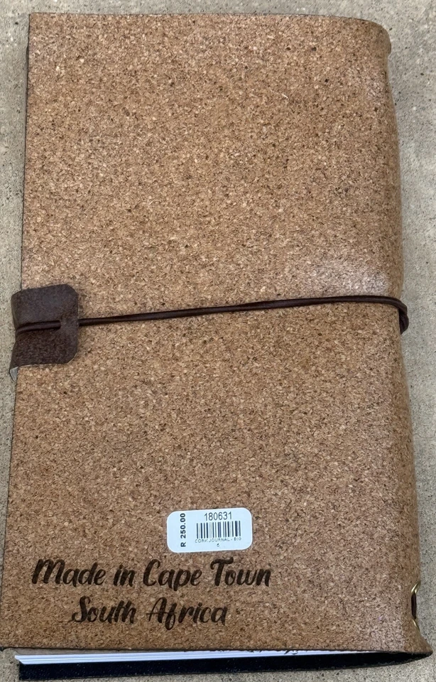 South African Big 5 Cork Canvas Journal Made In Cape Town 7.75" x 4.5" - New! - Image 4 of 4