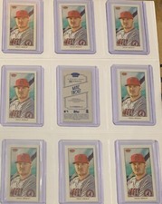 (9 Card Lot) 2020 Topps T206 Mike Trout Series 1 - SOVEREIGN - BASE - PIEDMONT