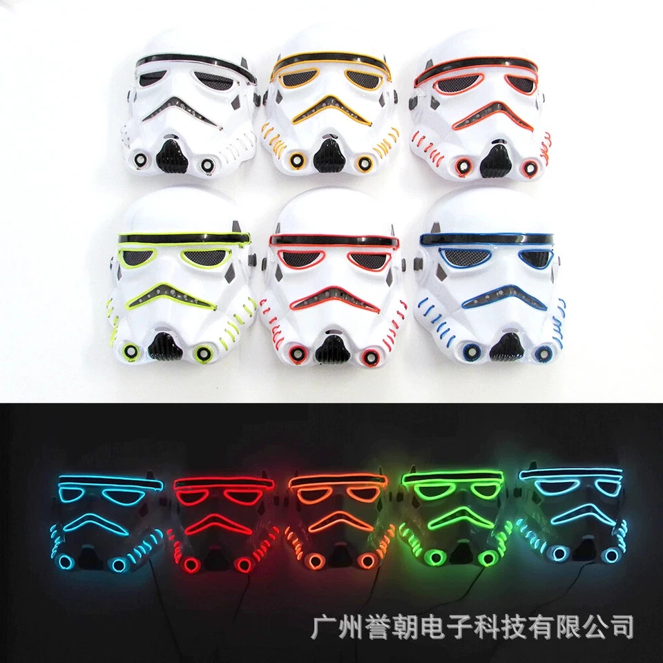 SLED Wearable Mask tar Wars Stormtrooper Cosplay Halloween Helmet Headwear Props - Image 2 of 4