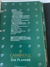 Vintage 1995 Mead Cambridge Day Planner Complete Refill Set New Open Package