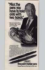 1981 Pilot Fineliner Pen Vintage Print Ad Rodney Dangerfield Lobster Plate Photo