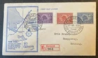 Denmark 1941 FDC vitus bering explorer ships maps registered letter