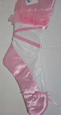 Ballerina Point shoe Christmas stocking 17" pink dancer nutcracker Ballet