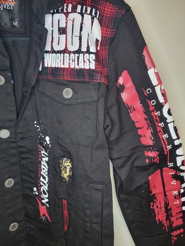 Copper Rivet Denim Jean Jacket Set Jacket Size M Jeans 32 x 32 Patch Streetwear - 第 5/15 張圖片