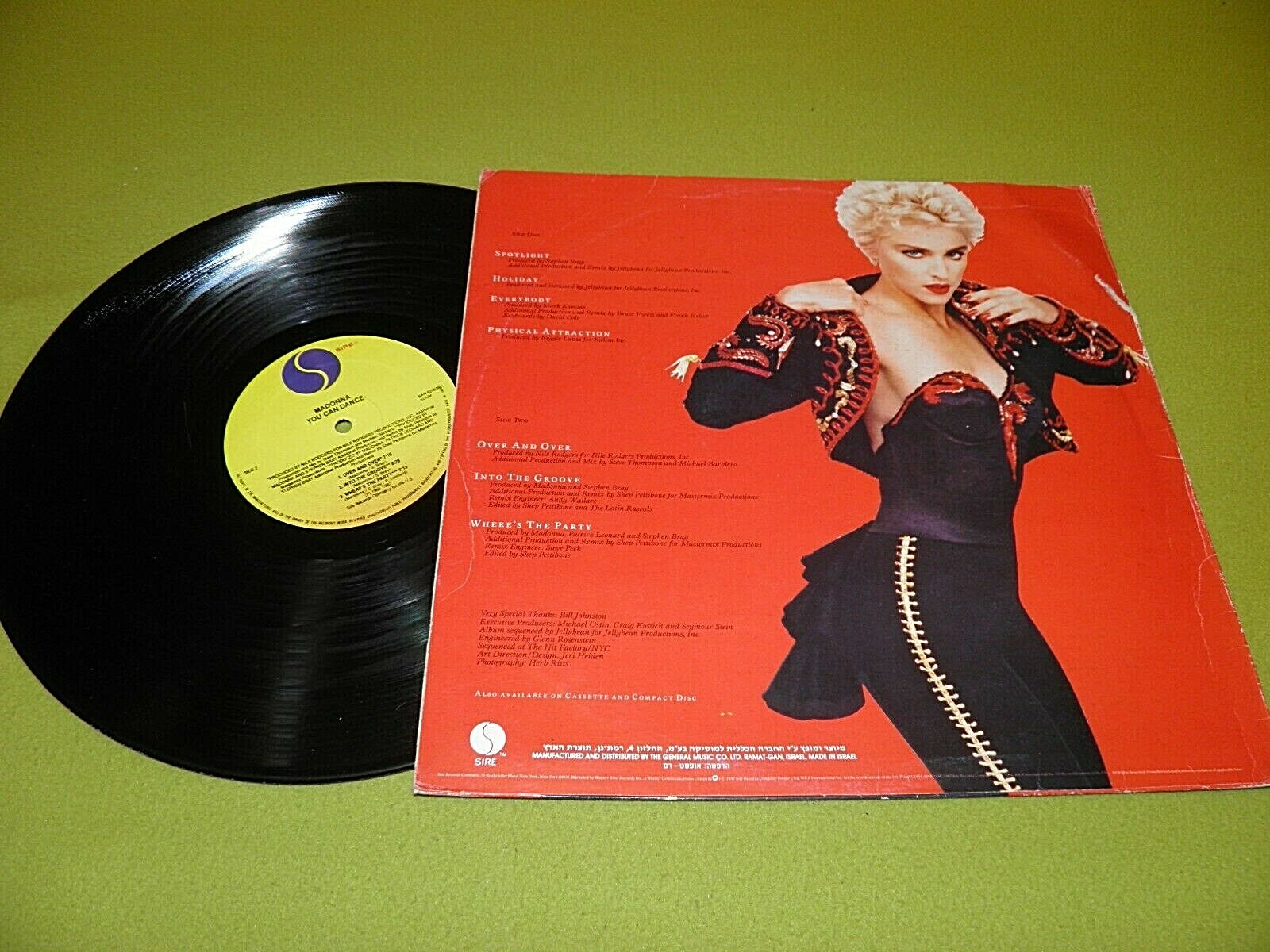 Madonna - You Can Dance RARE 1987 Israel Press "General Music Co. Ramat  Gan" LP | eBay