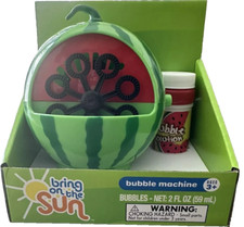Bring On The Sun Watermelon Bubble Machine For Ages 3 