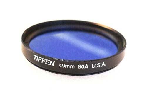 49mm TIFFEN 80A Filter - BLUE Color Correction - NEW - Picture 3 of 4