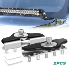 Universal Hood Mounting Bracket Holder Clamp for LED Work Light Bar Offroad SUV