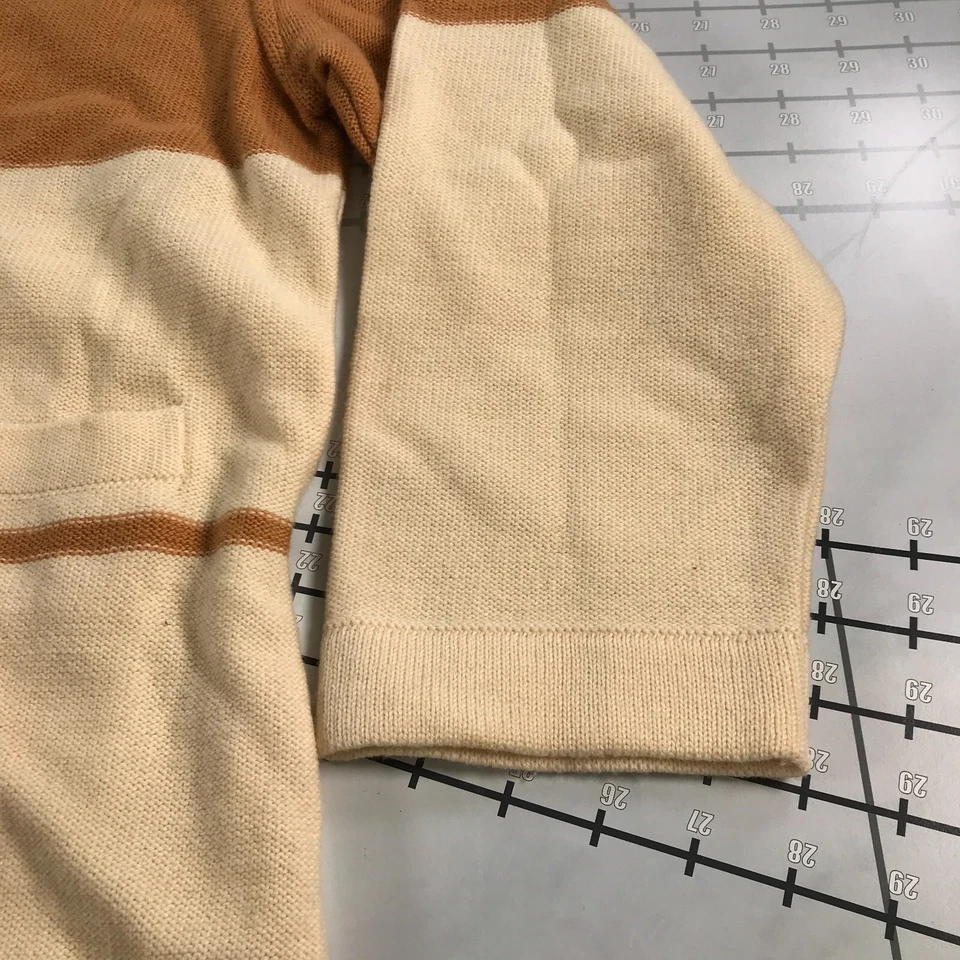 Cárdigan vintage Sonia Rykiel para mujer 40 marrón tostado beige lana botones de angora suave Foto 2 de 4