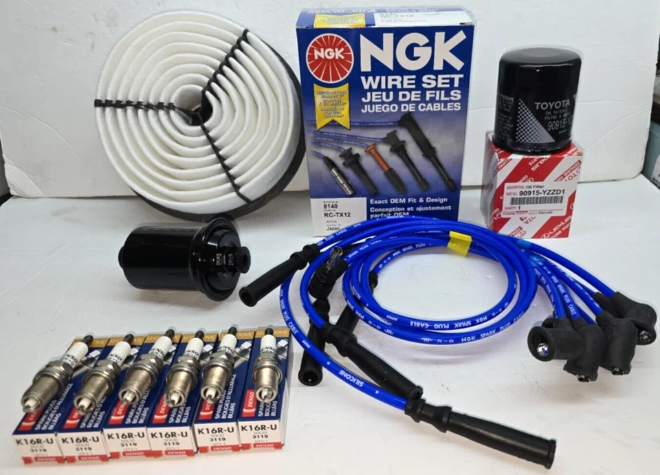 Kit de ajuste com fios e filtros NGK 1988-1995 Toyota 4runner Pickup V6 3.0L - Imagem 2 de 4