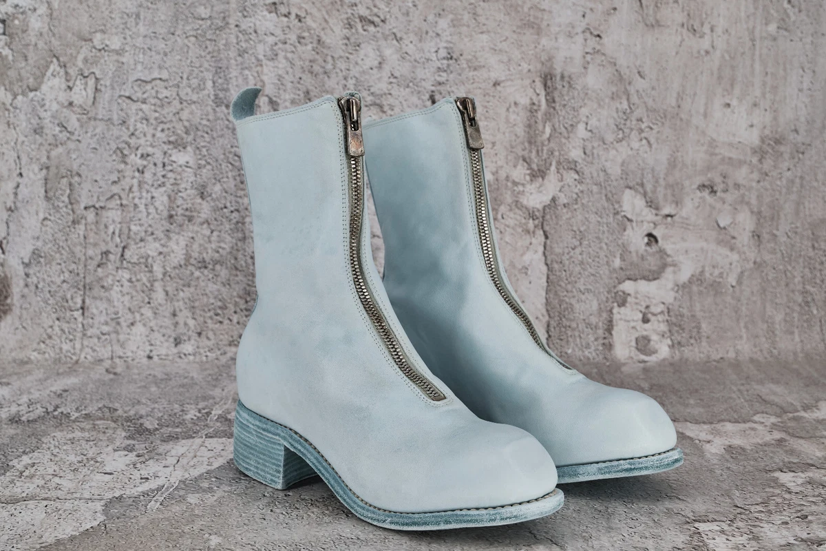Guidi white shop boots