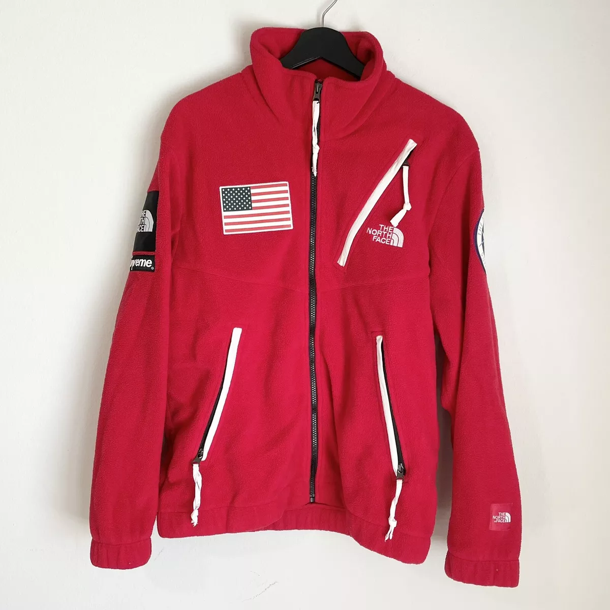 supreme 17ss north face fleece jacket M-