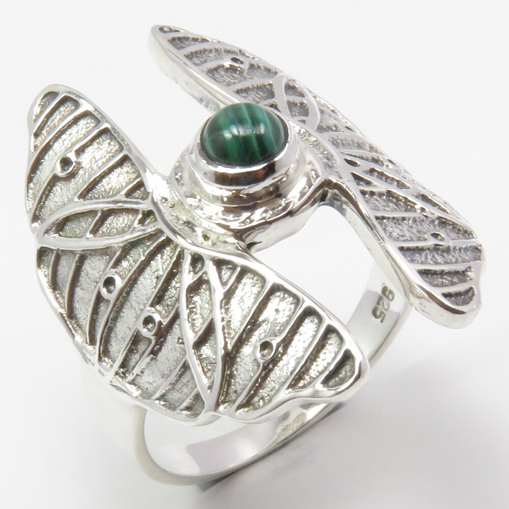 SALE PROMOTION DISCOUNT Desirable Latest Style 925 Silver MALACHITE Ring Size 8