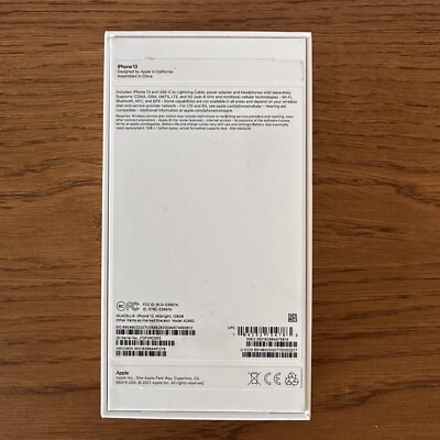Apple iPhone 13 Midnight 128GB A2482 EMPTY BOX Only - No Phone | eBay