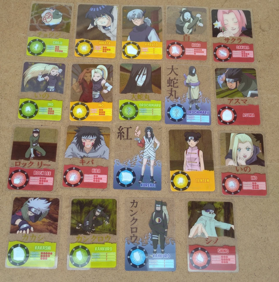 lot carte transparente panini naruto - Photo 1/1