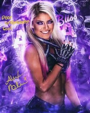 Alexa Bliss inscribed Funhouse metallic 8x10 - WWE photo signed auto autographed